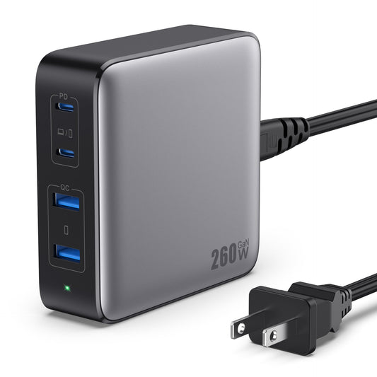 Apex 260W GaN Charging Station | 4-in-1 Ultra-High-Speed Power Hub